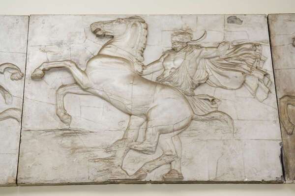 Parthenon frieze (plaster casts): Riders in motion