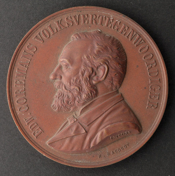 Portrait medal of Edward Coremans (1835-1910)