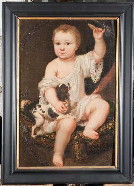 Kinderportret met hondje