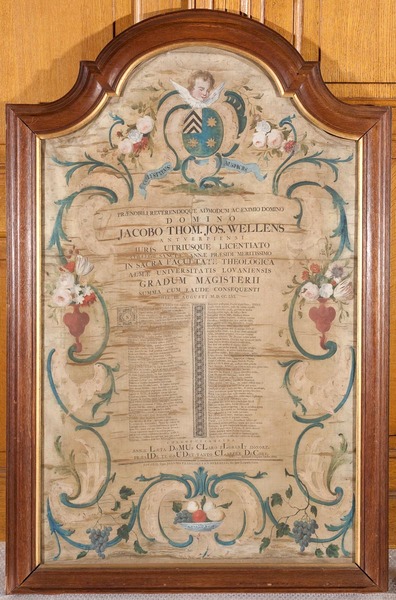 Tribute to Jacob Thomas Jozef Wellens (1726-1784) on the occasion of the defence of his PhD on August 3 1756