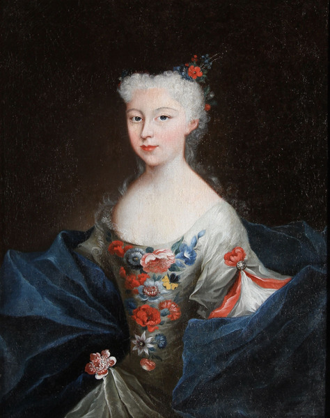 Portret van vermoedelijk Maria Victoria van Arenberg (1714-1793)