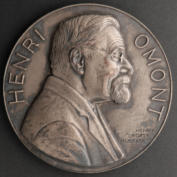 Portrait medal of Henri Omont (1857-1940)