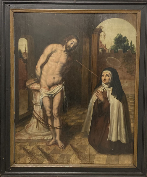 The flagellated Christ appears to Teresa of Avila