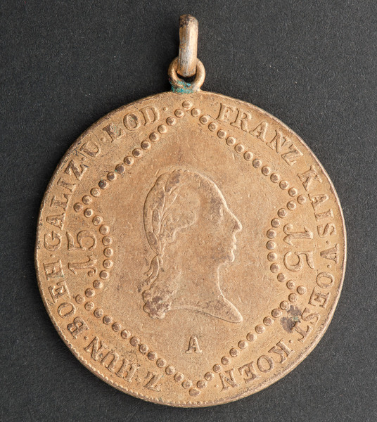 Medal of a 15 kreuzer coin