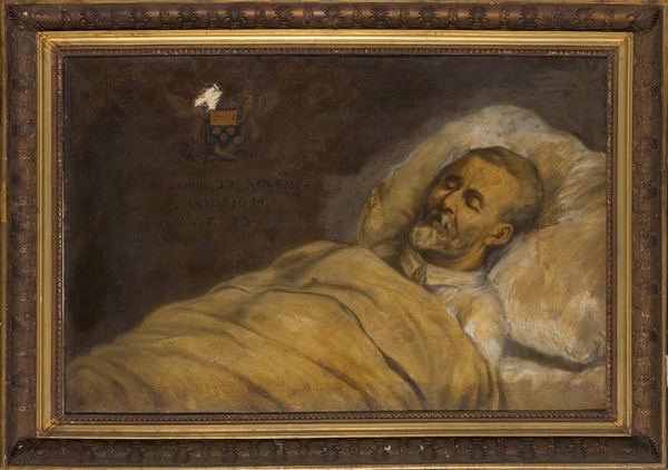 Portret van Karel Steyls (1572-1644) op zijn doodsbed