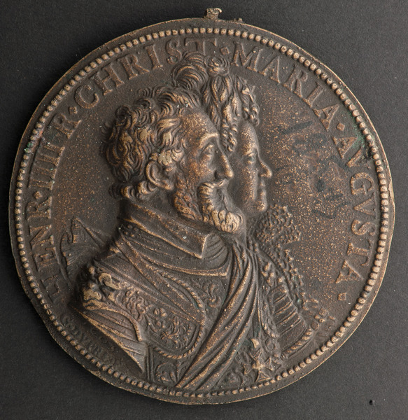 Portrait medal of Henry IV of France (1553-1610) and Maria de' Medici (1575-1642)