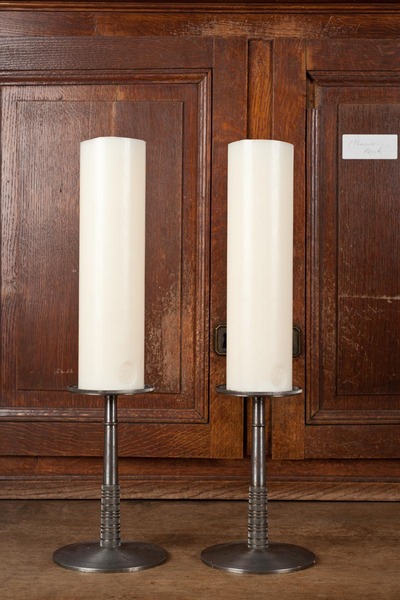 Set of two altar candlesticks