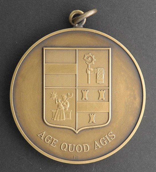 Medal on the mayoral office of Alfred Vansina (1926-2018) in Leuven