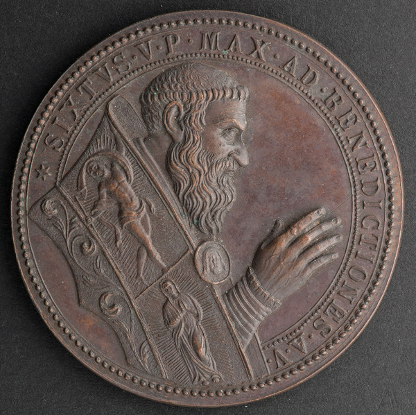 Portrait medal of Sixtus V (1521-1590)